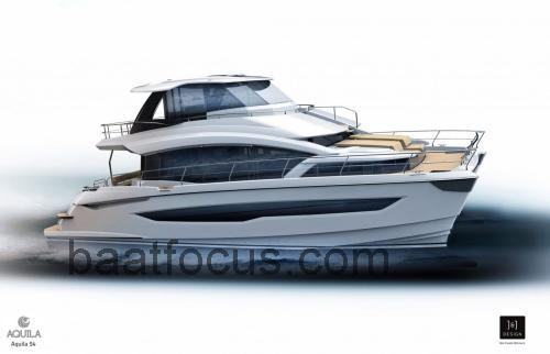 Aquila 54 Power Catamaran Spesifikasjoner og anmeldelser